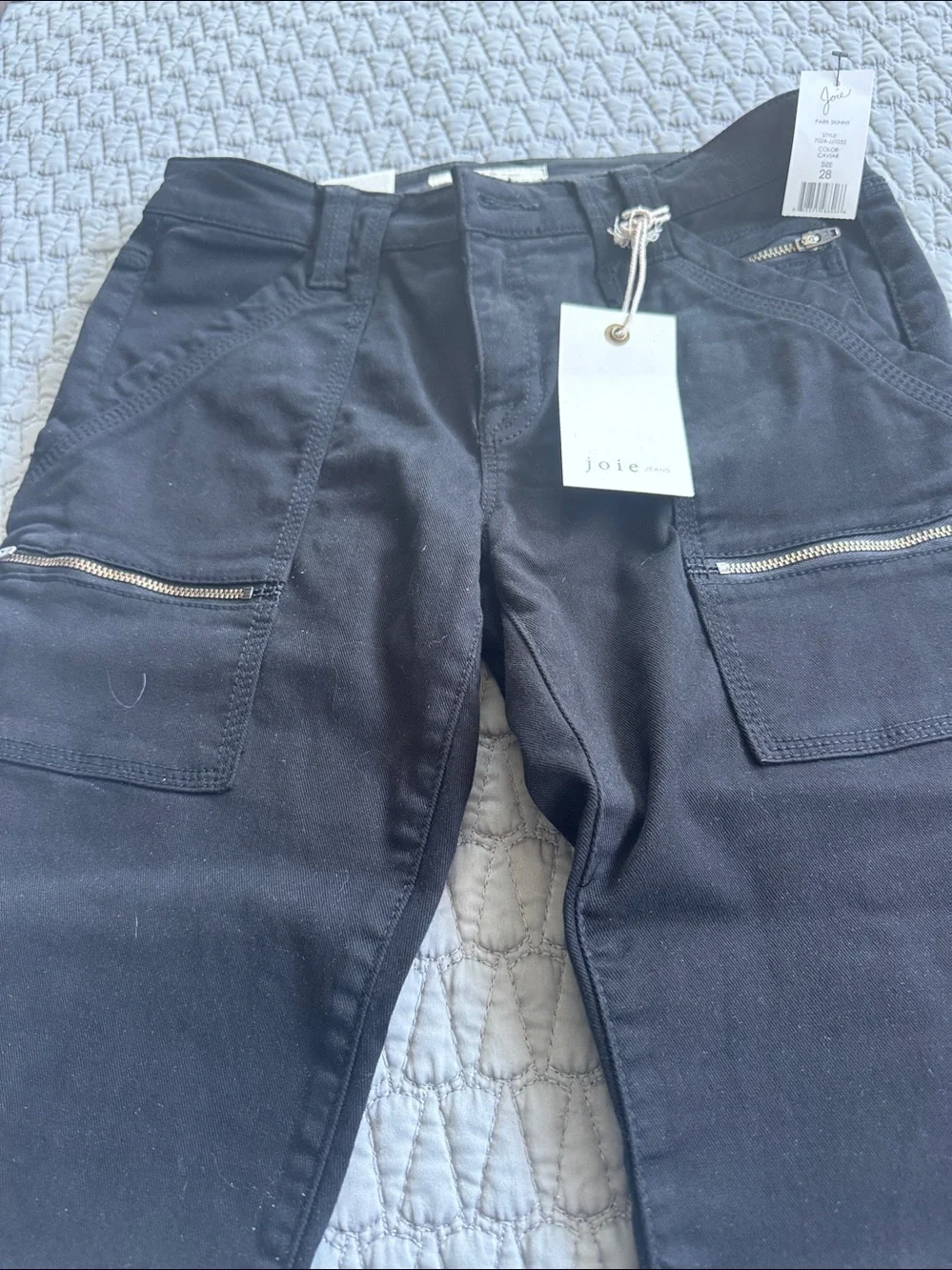 Joie Black Park Skinny Jeans Size 28 - Picture 4 of 14
